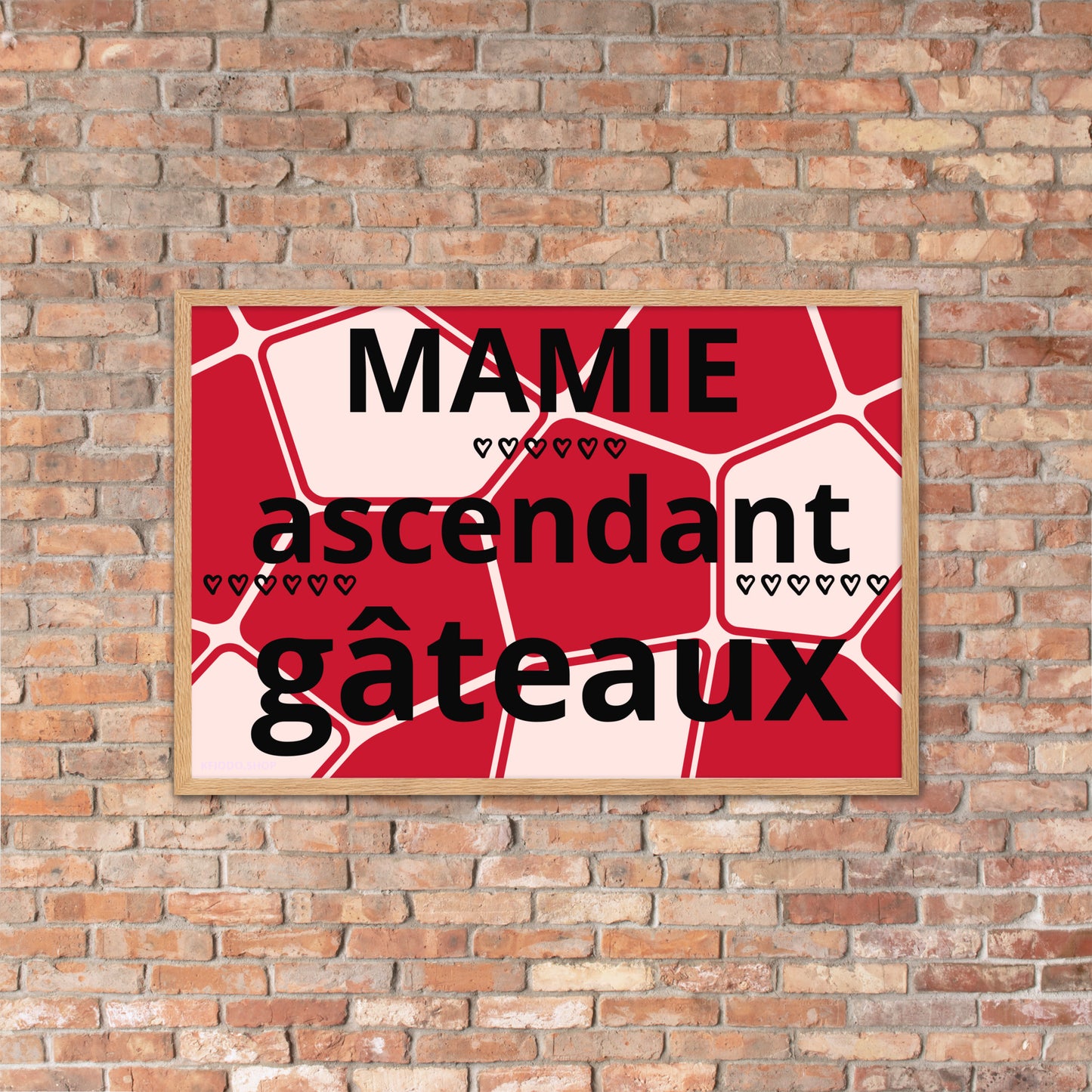 Poster Mat Encadré *MAMIE *personnalisable