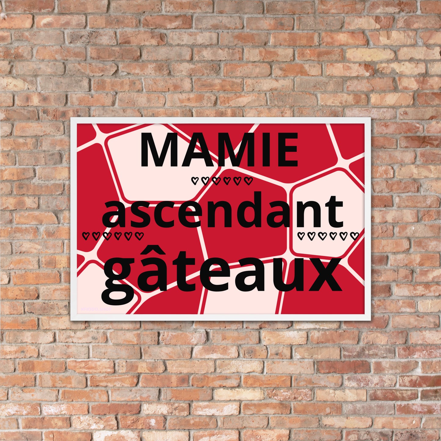 Poster Mat Encadré *MAMIE *personnalisable