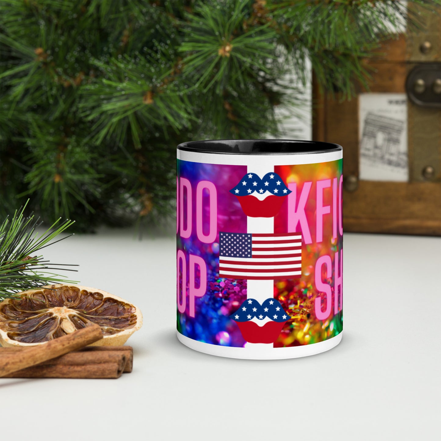 Mug à Intérieur Coloré.USA