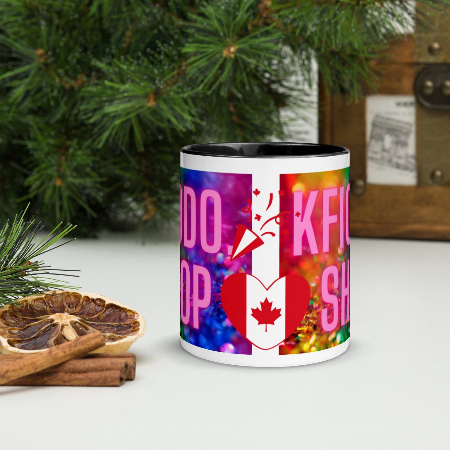 Mug à Intérieur Coloré.CANADA