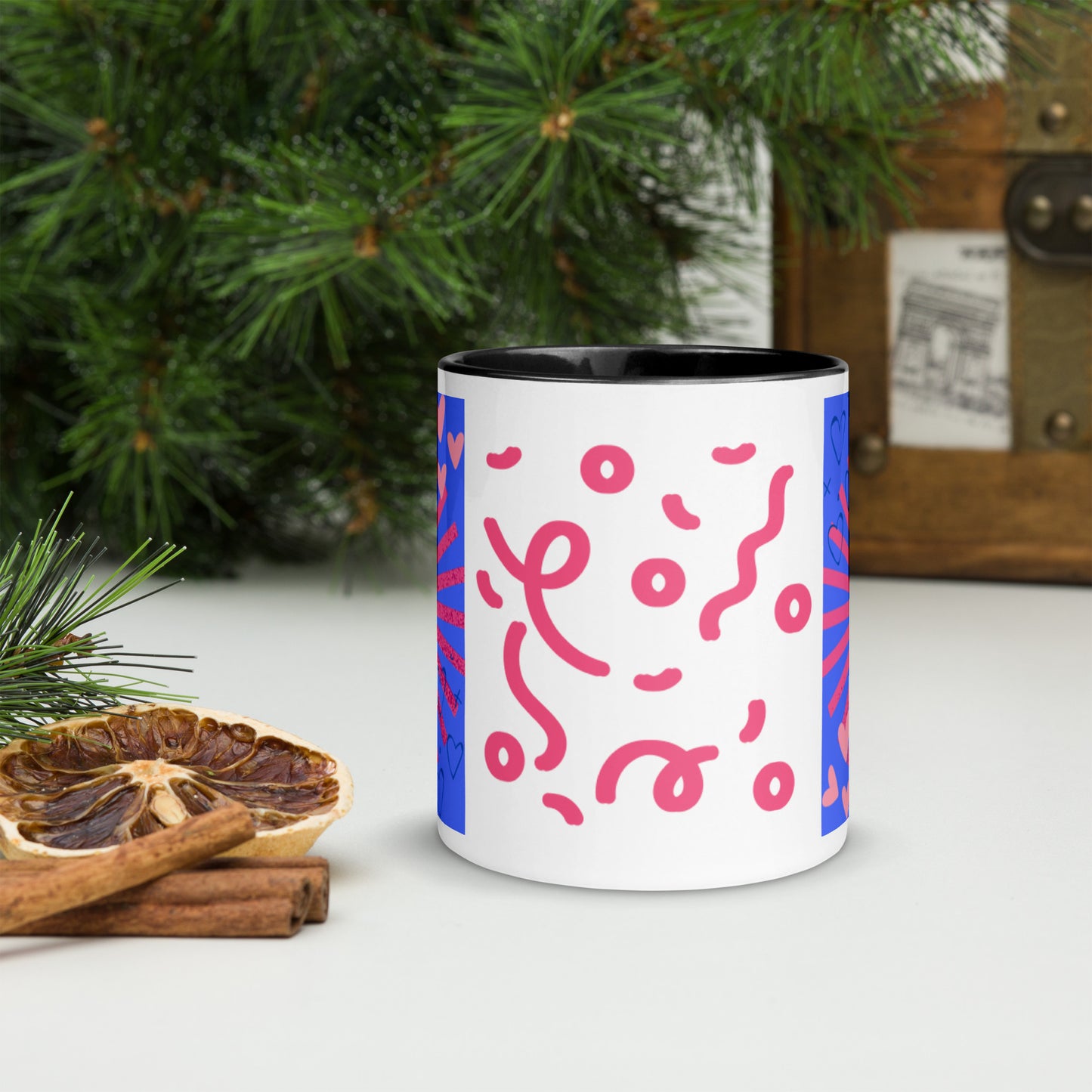 Mug *V* à Intérieur Coloré