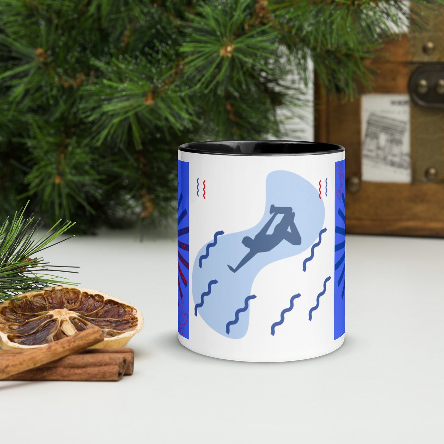 Mug *L à Intérieur Coloré