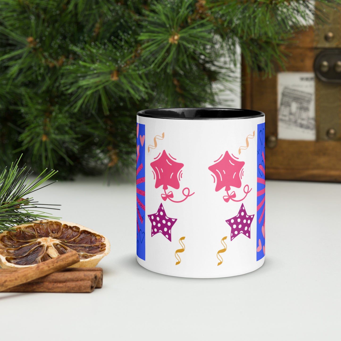 Mug *K* à Intérieur Coloré