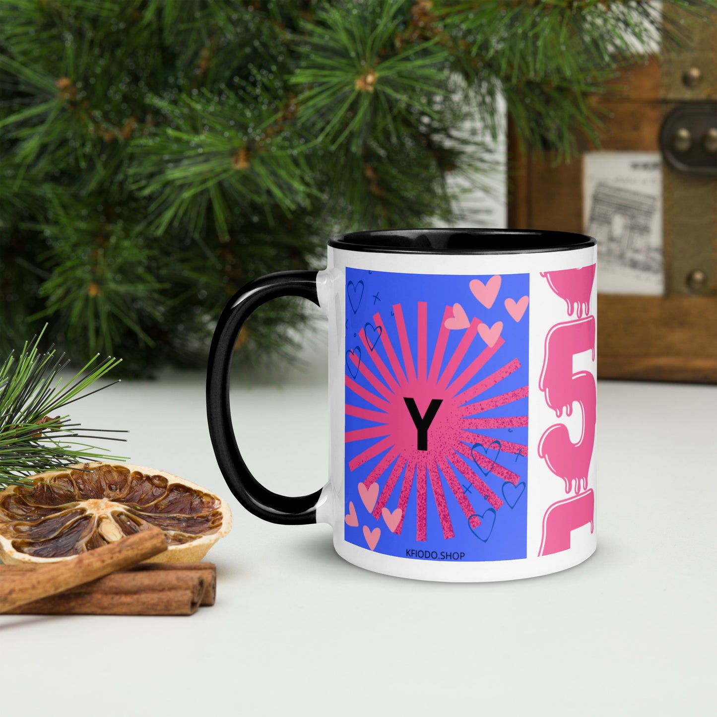 Mug *Y* à Intérieur Coloré