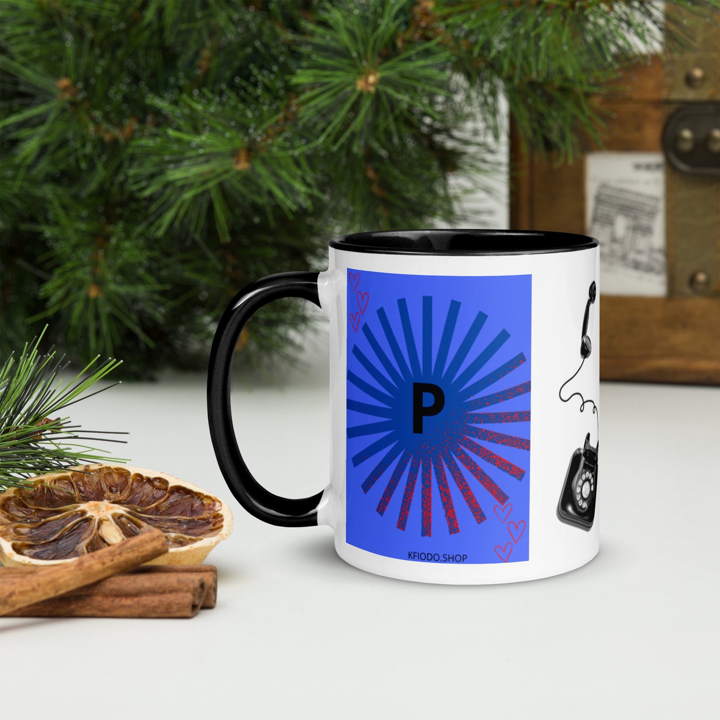 Mug *P à Intérieur Coloré