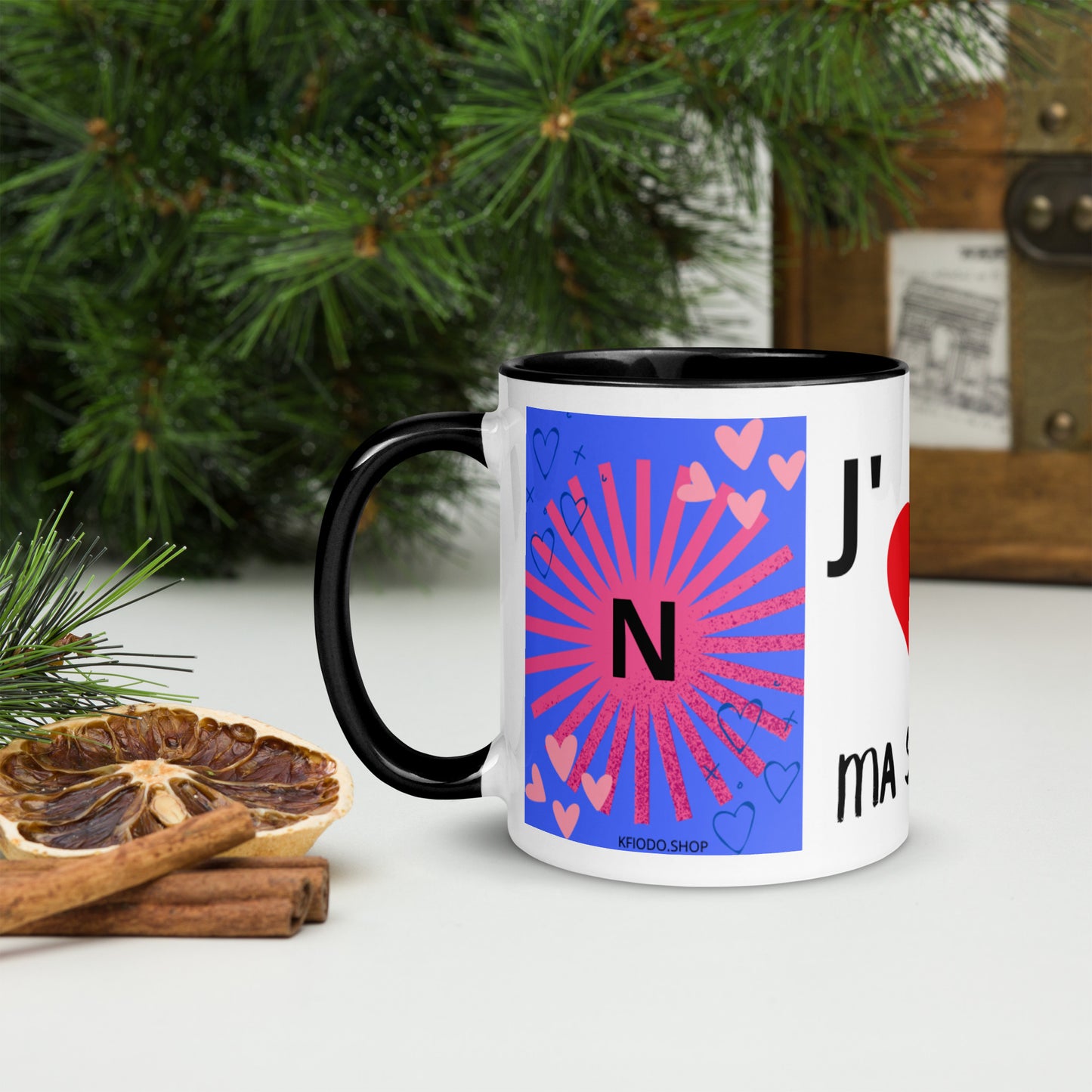 Mug *N* à Intérieur Coloré