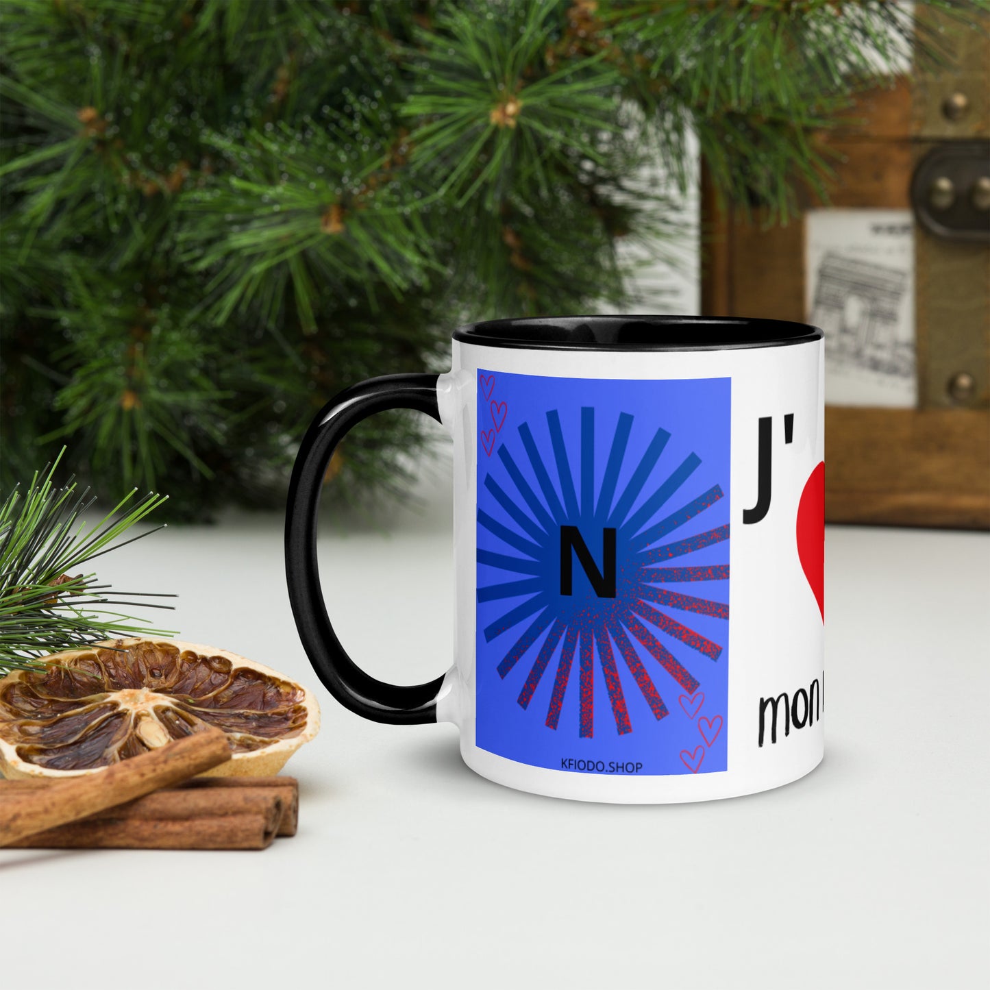 *N Mug with Colored Interior