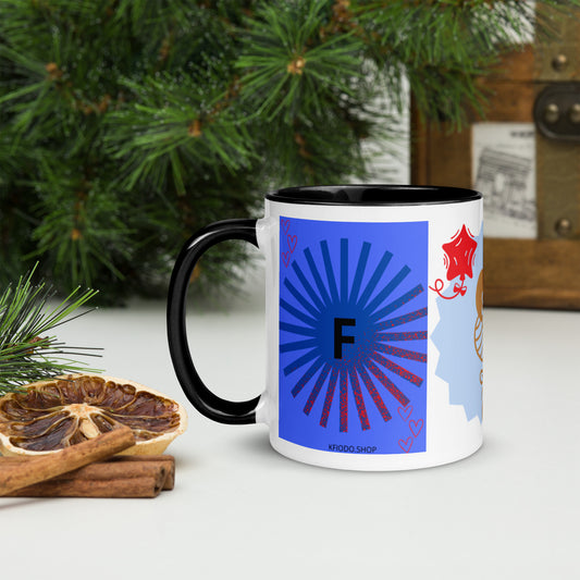 Mug *F à Intérieur Coloré