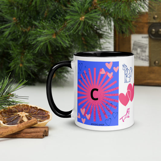 Mug *C* à Intérieur Coloré