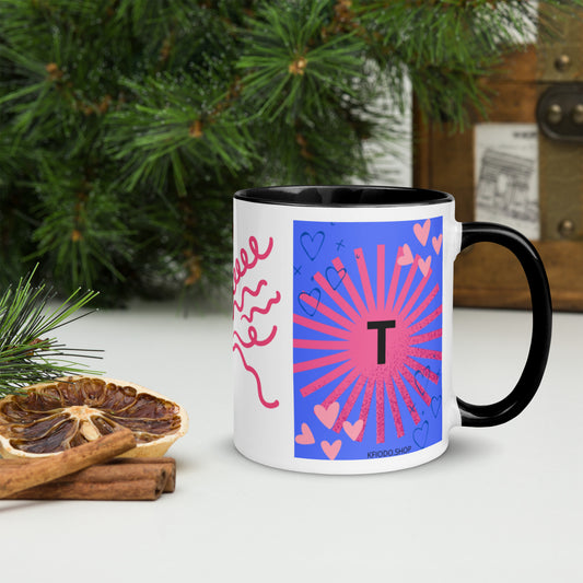 Mug *T* à Intérieur Coloré