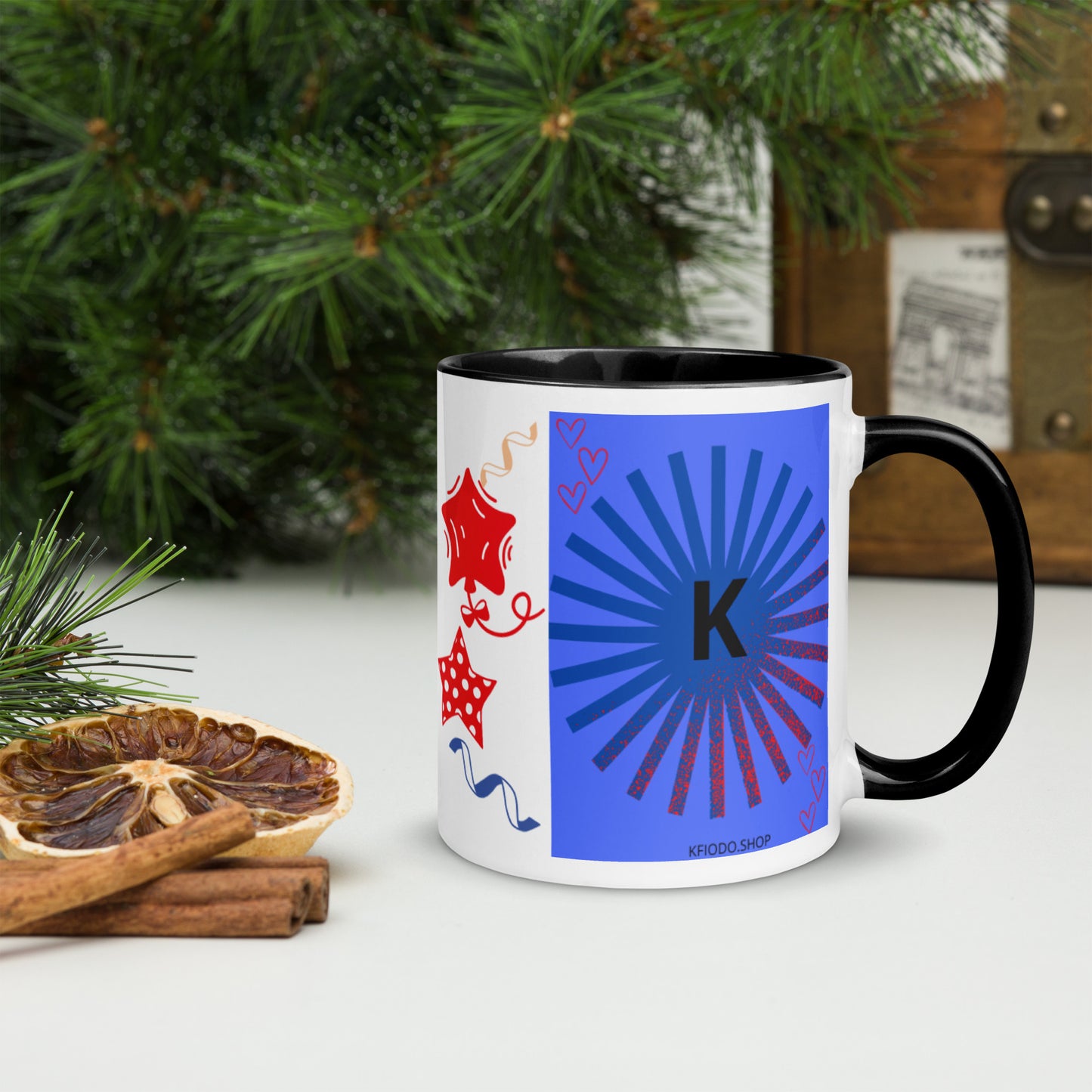 Mug *K à Intérieur Coloré