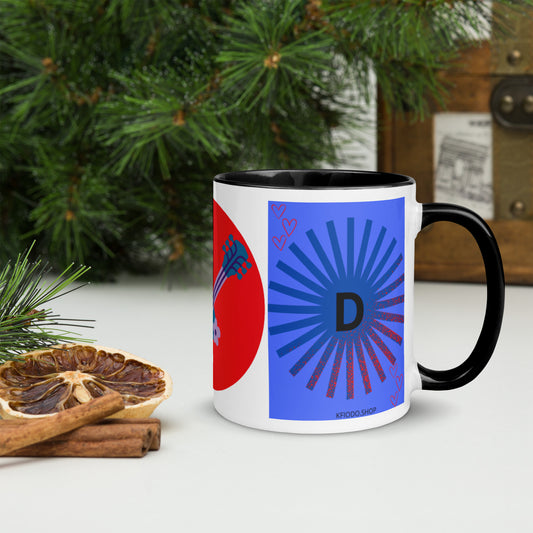Mug *D à Intérieur Coloré