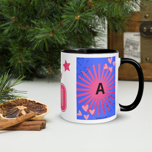 Mug *A* à Intérieur Coloré
