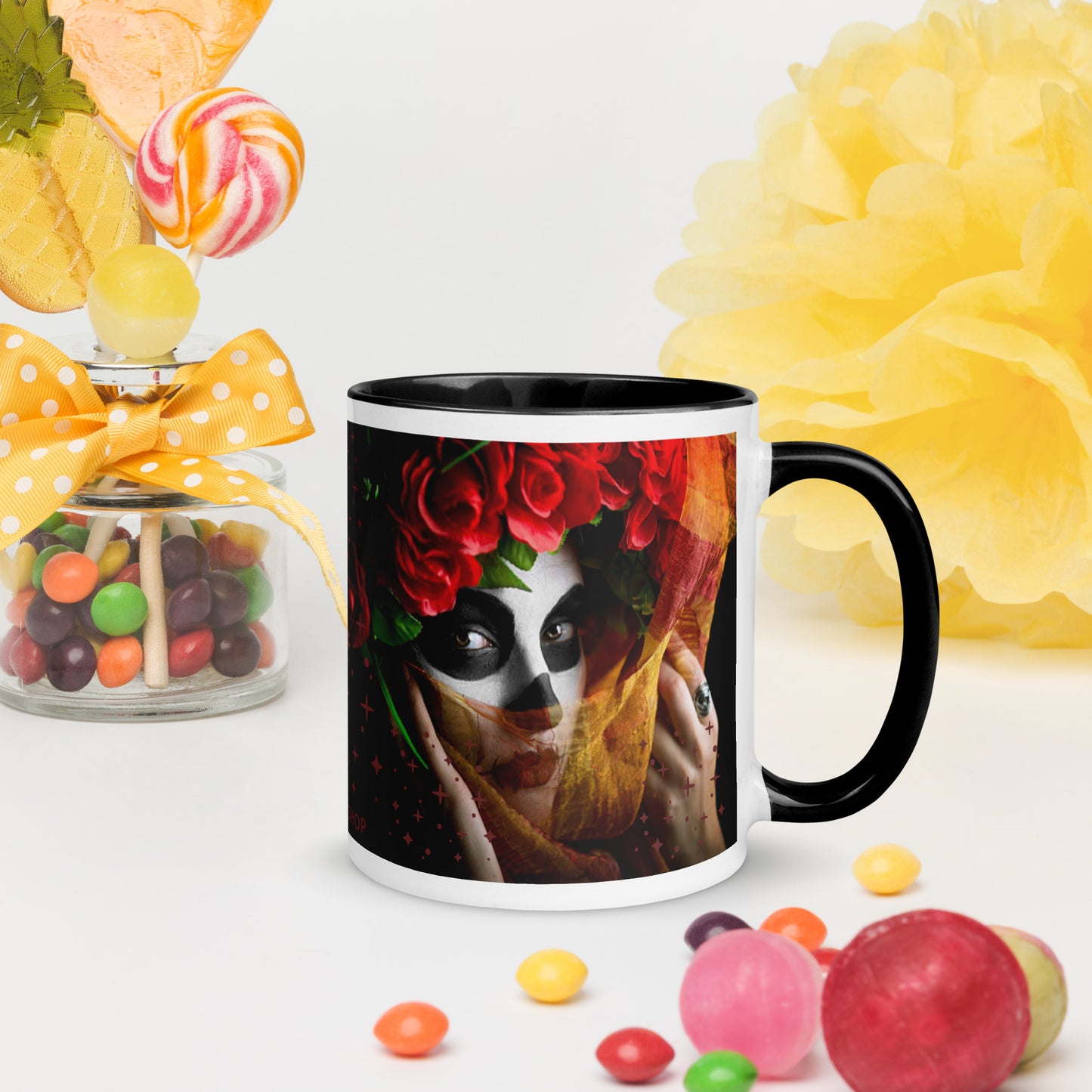 Mug à Intérieur Coloré *SKULL #17