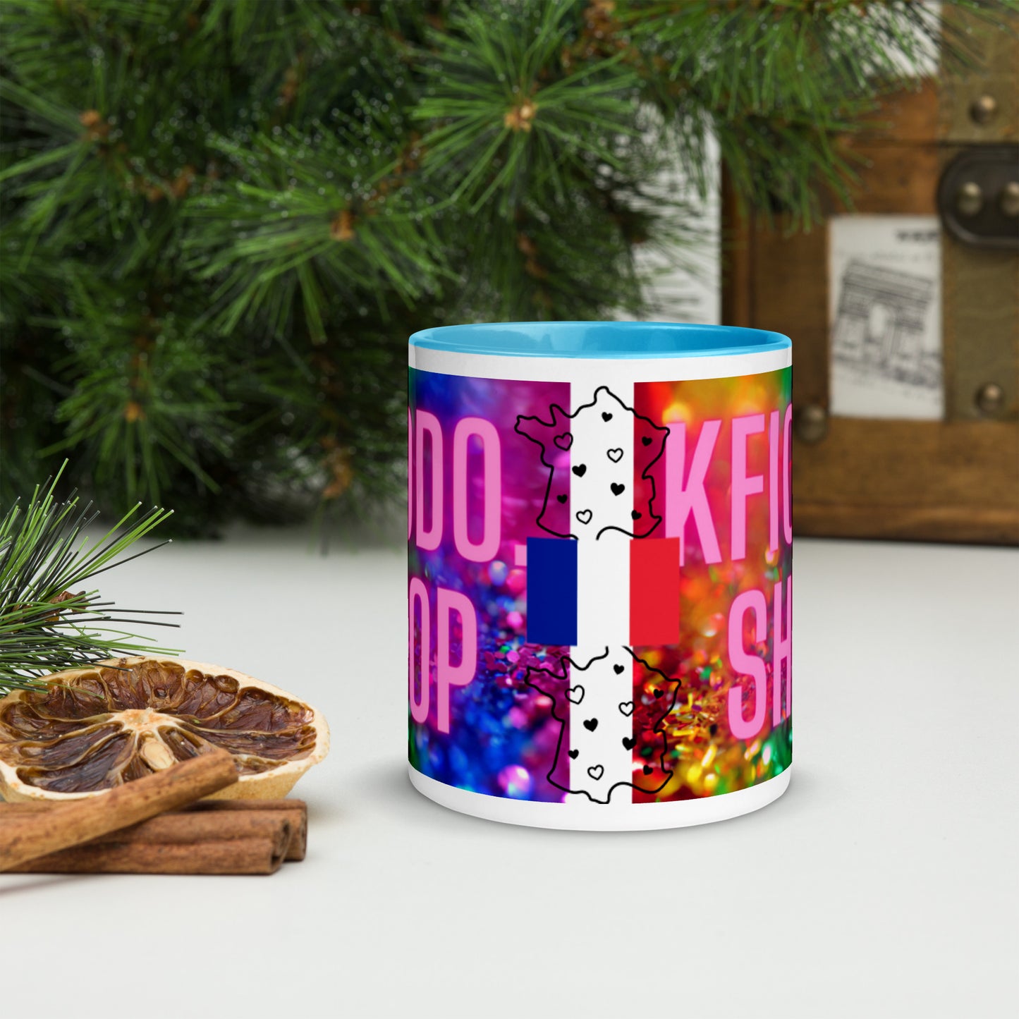 Mug à Intérieur Coloré.FRANCE