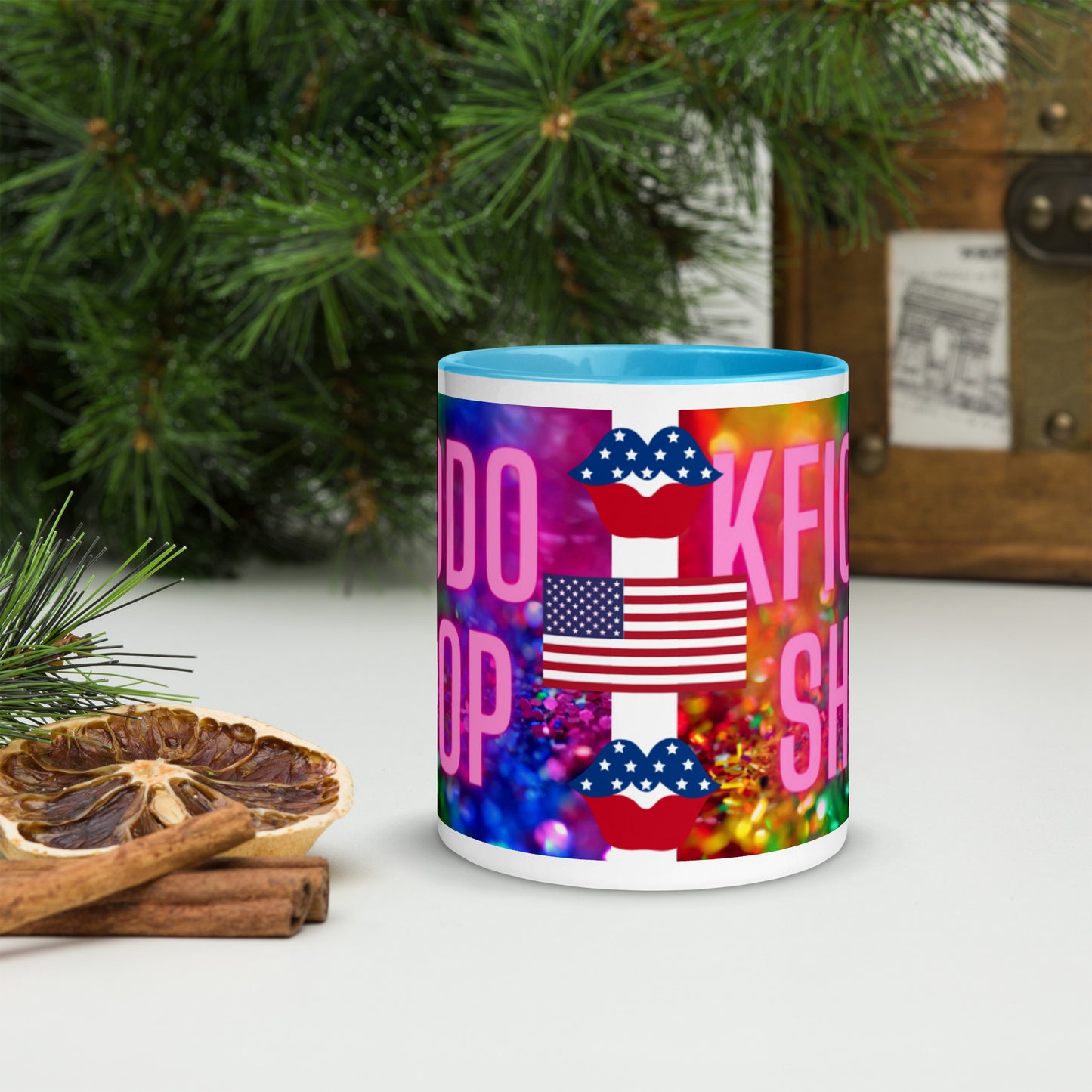 Mug à Intérieur Coloré.USA