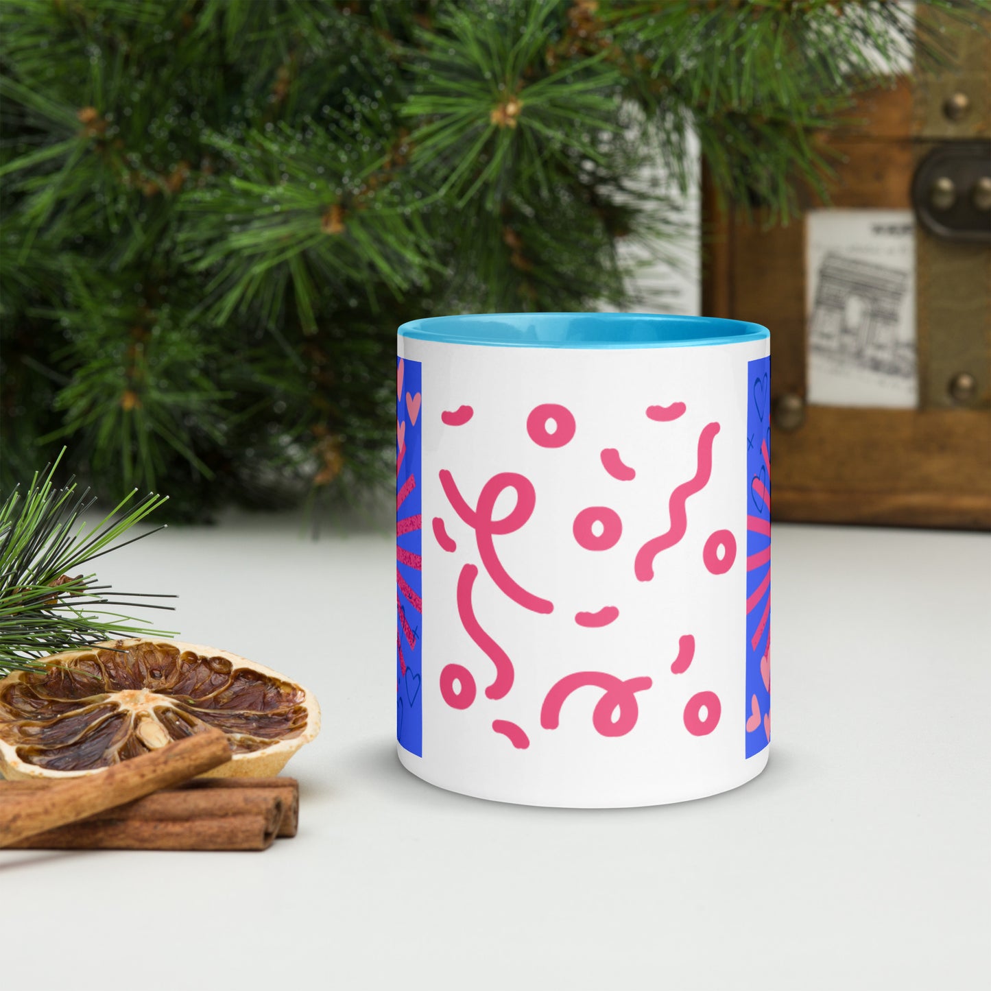 Mug *V* à Intérieur Coloré