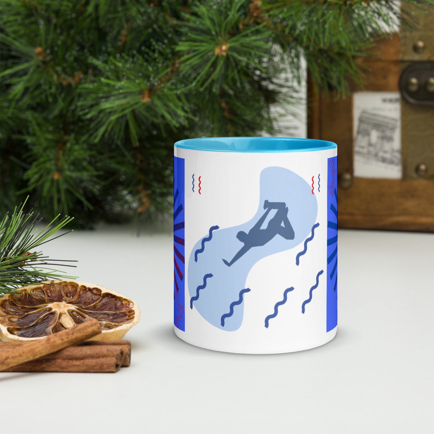 Mug *L à Intérieur Coloré