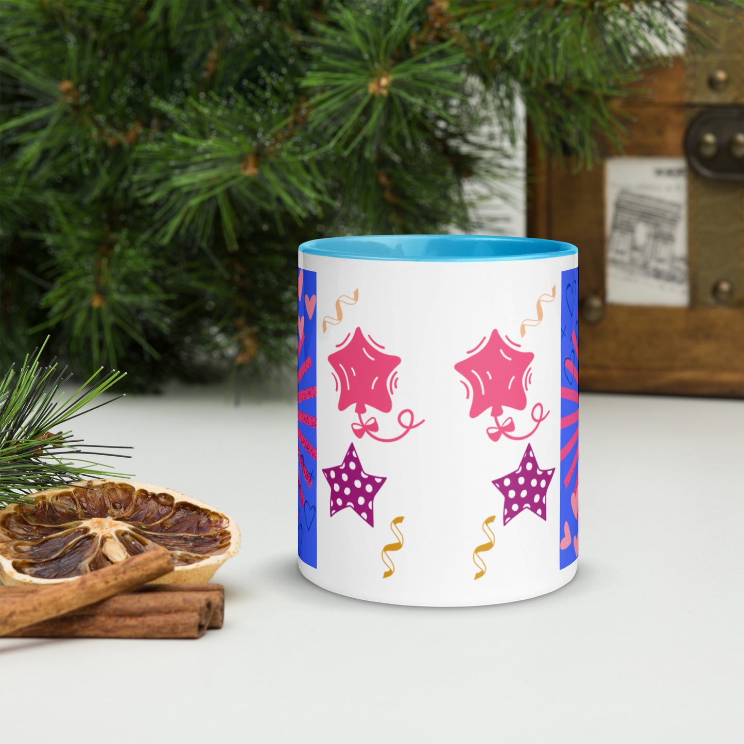 Mug *K* à Intérieur Coloré