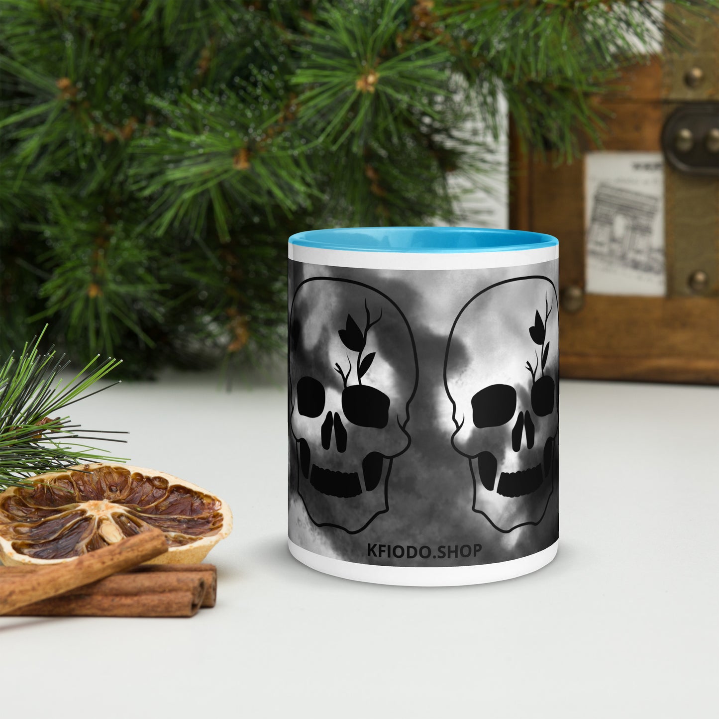 Mug à Intérieur Coloré SKULL #4