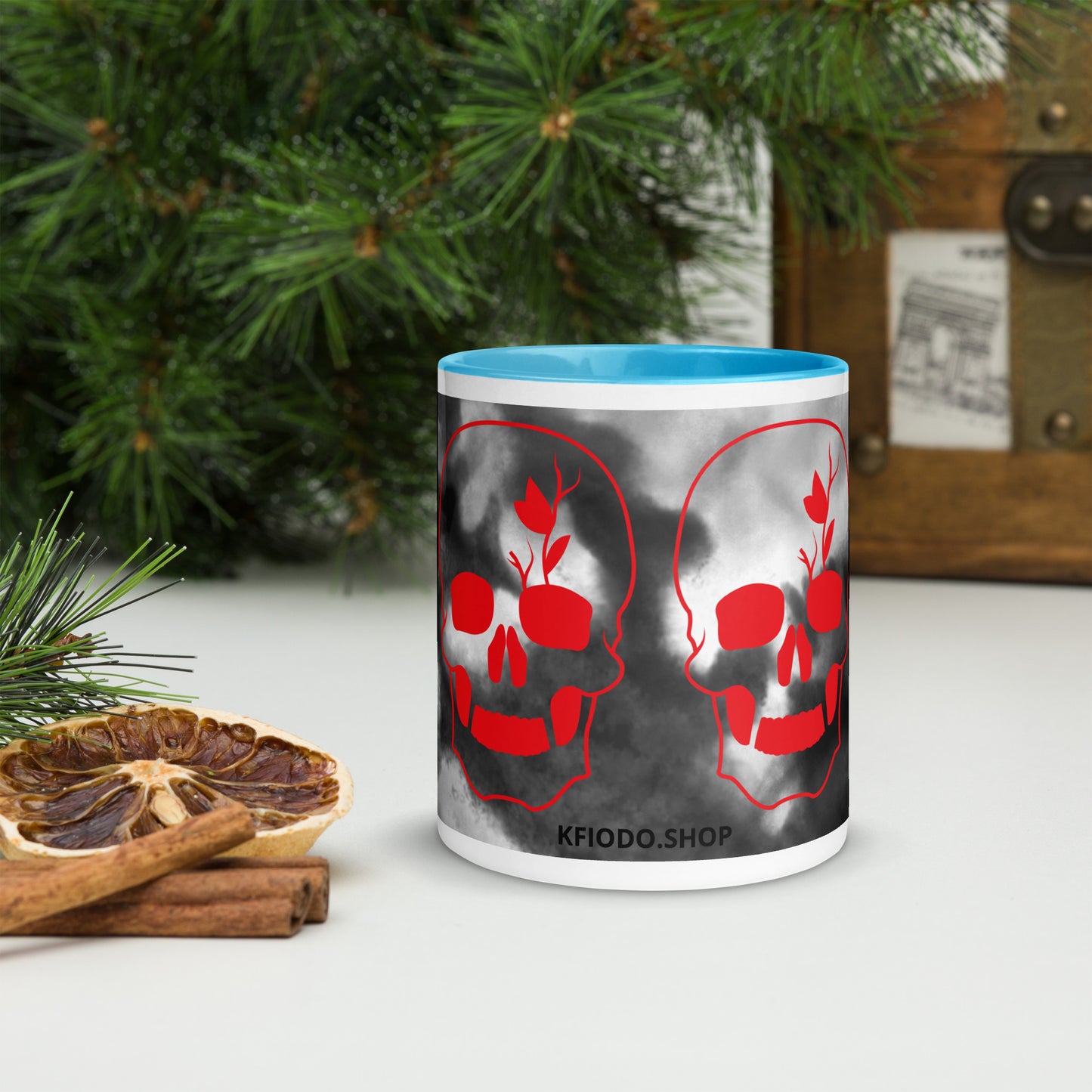 Mug à Intérieur Coloré SKULL #2