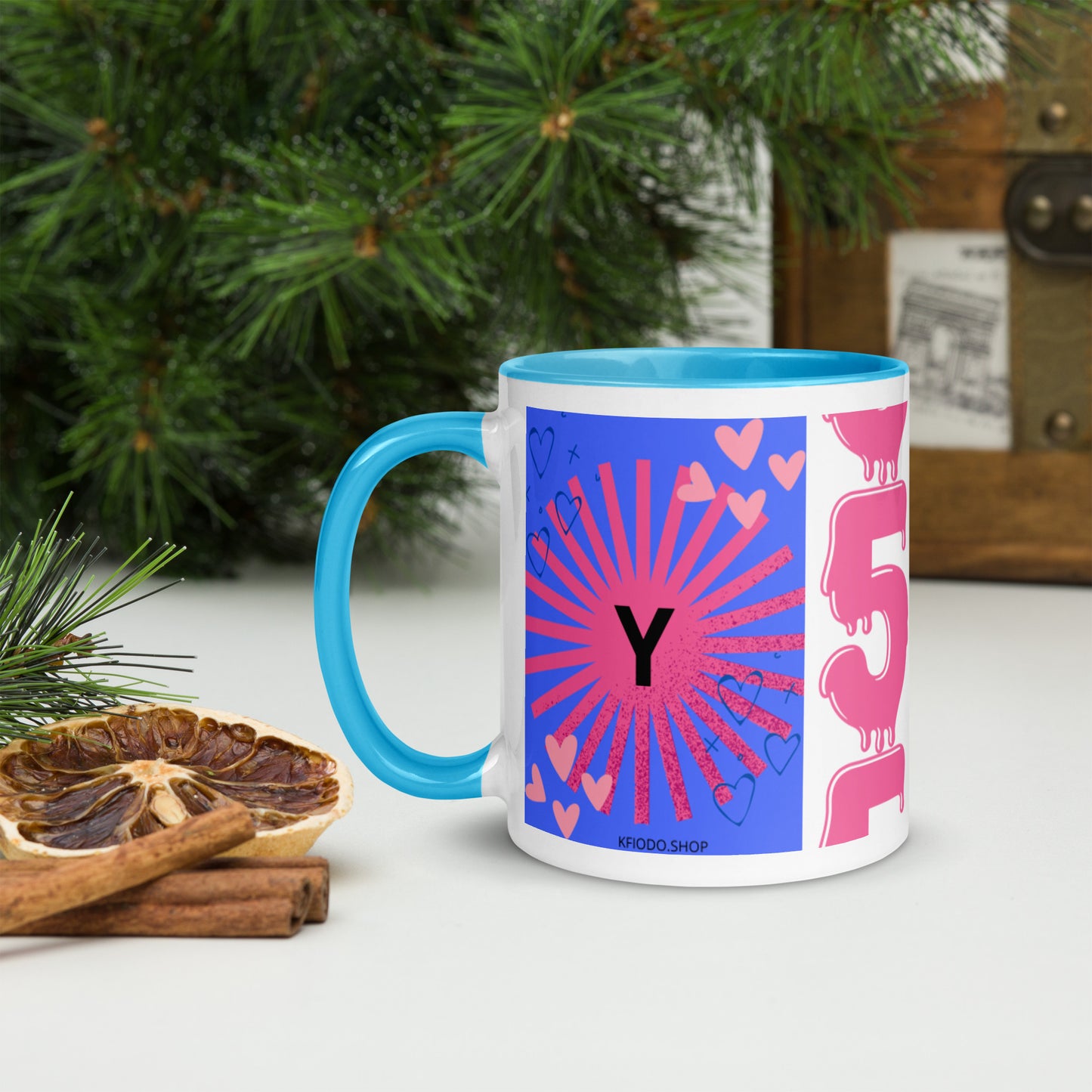 Mug *Y* à Intérieur Coloré