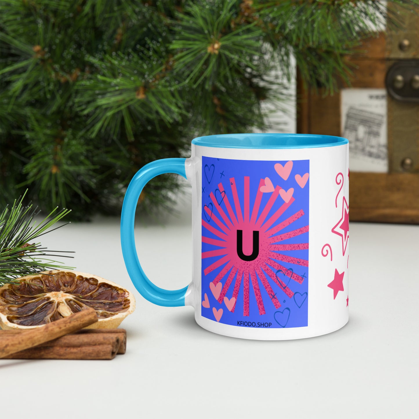 Mug *U* à Intérieur Coloré