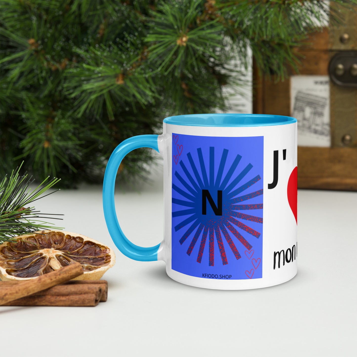 *N Mug with Colored Interior