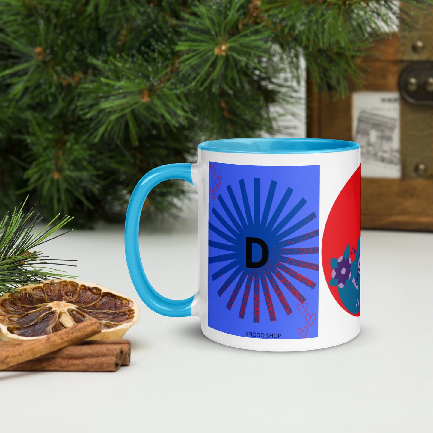 Mug *D à Intérieur Coloré