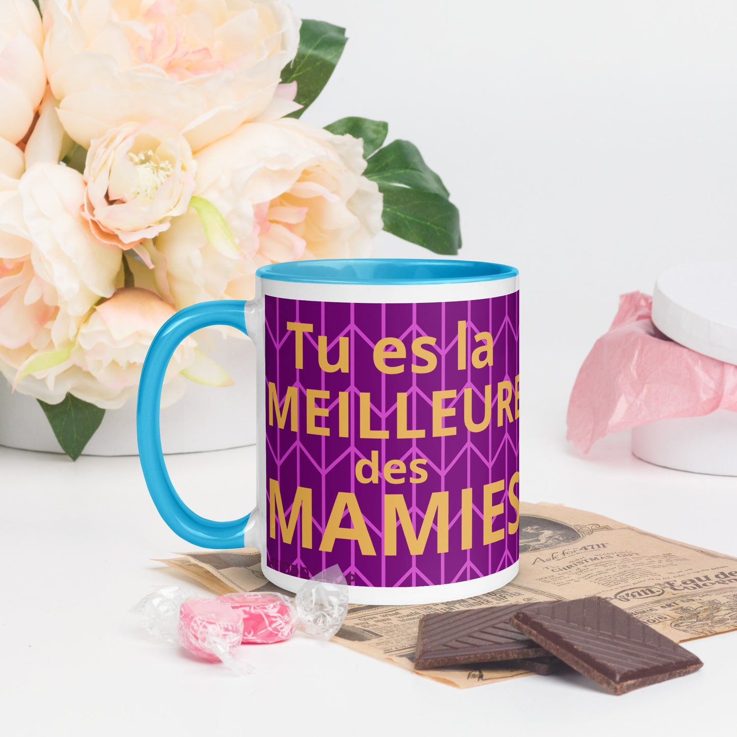 Mug à Intérieur Coloré *MAMIE #1