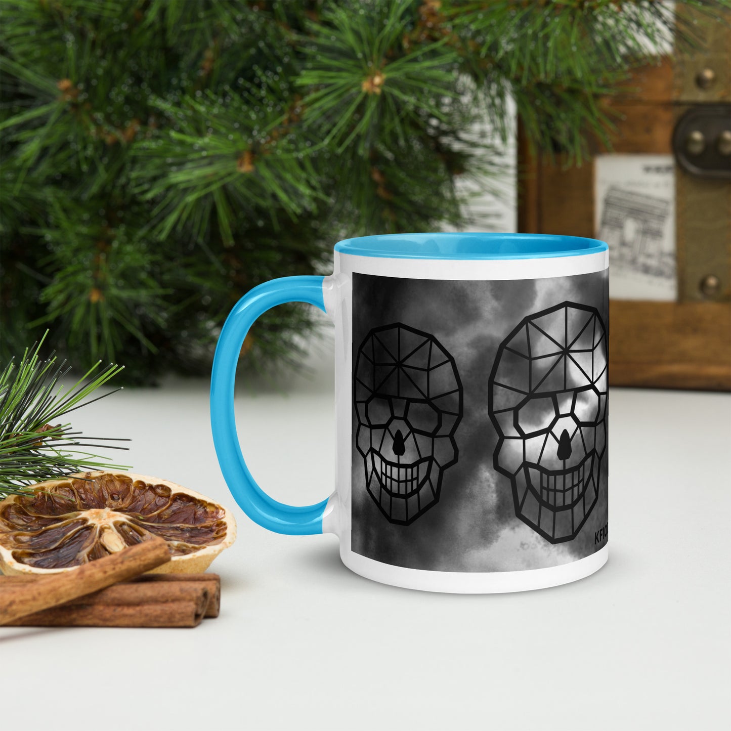 Mug à Intérieur Coloré SKULL #3