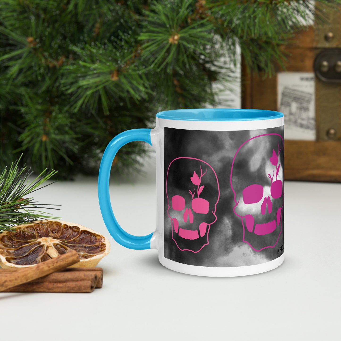 Mug à Intérieur Coloré SKULL #6