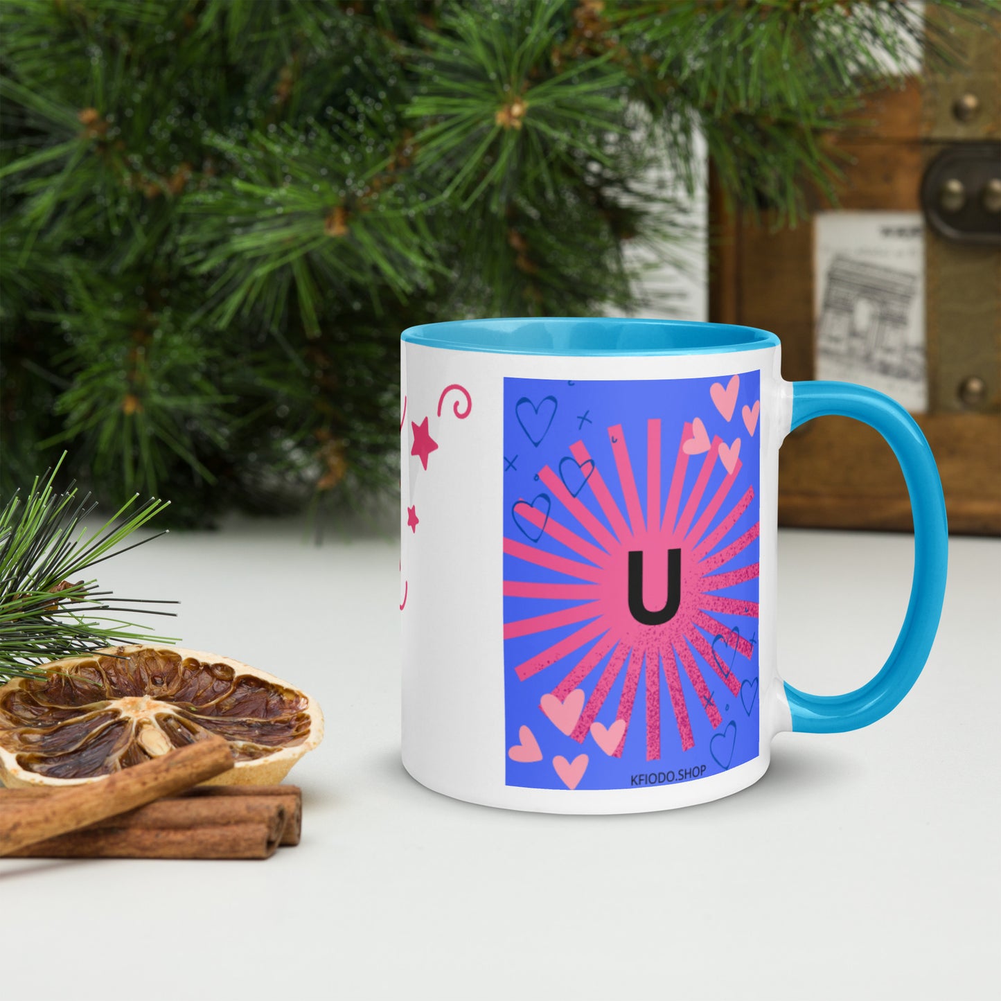 Mug *U* à Intérieur Coloré