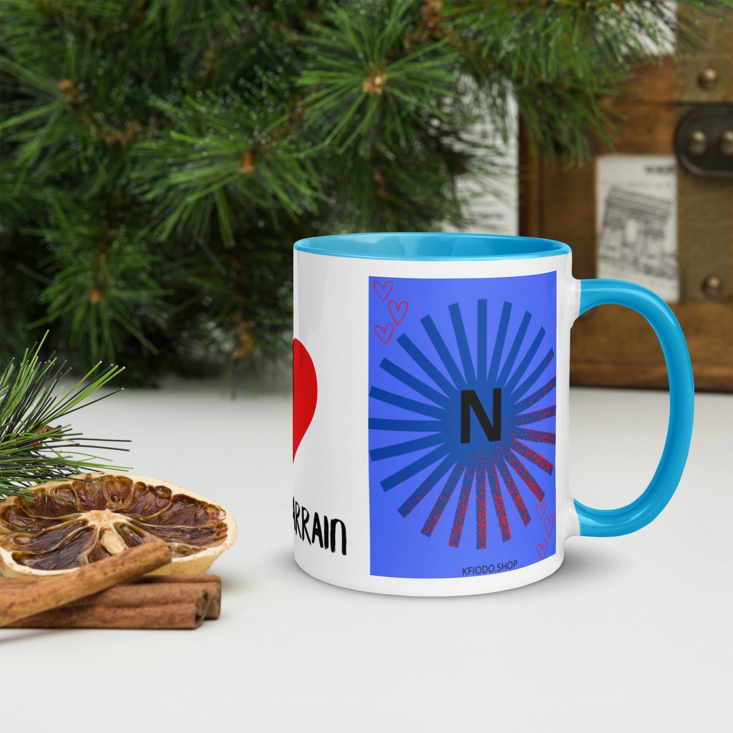 *N Mug with Colored Interior