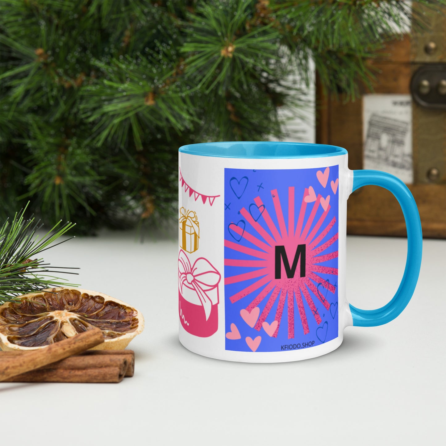 Mug *M* à Intérieur Coloré