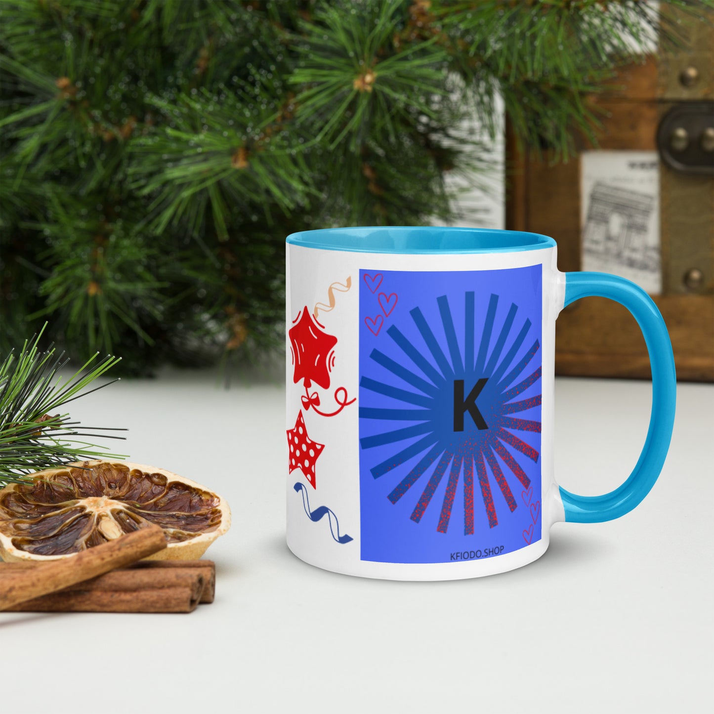 Mug *K à Intérieur Coloré