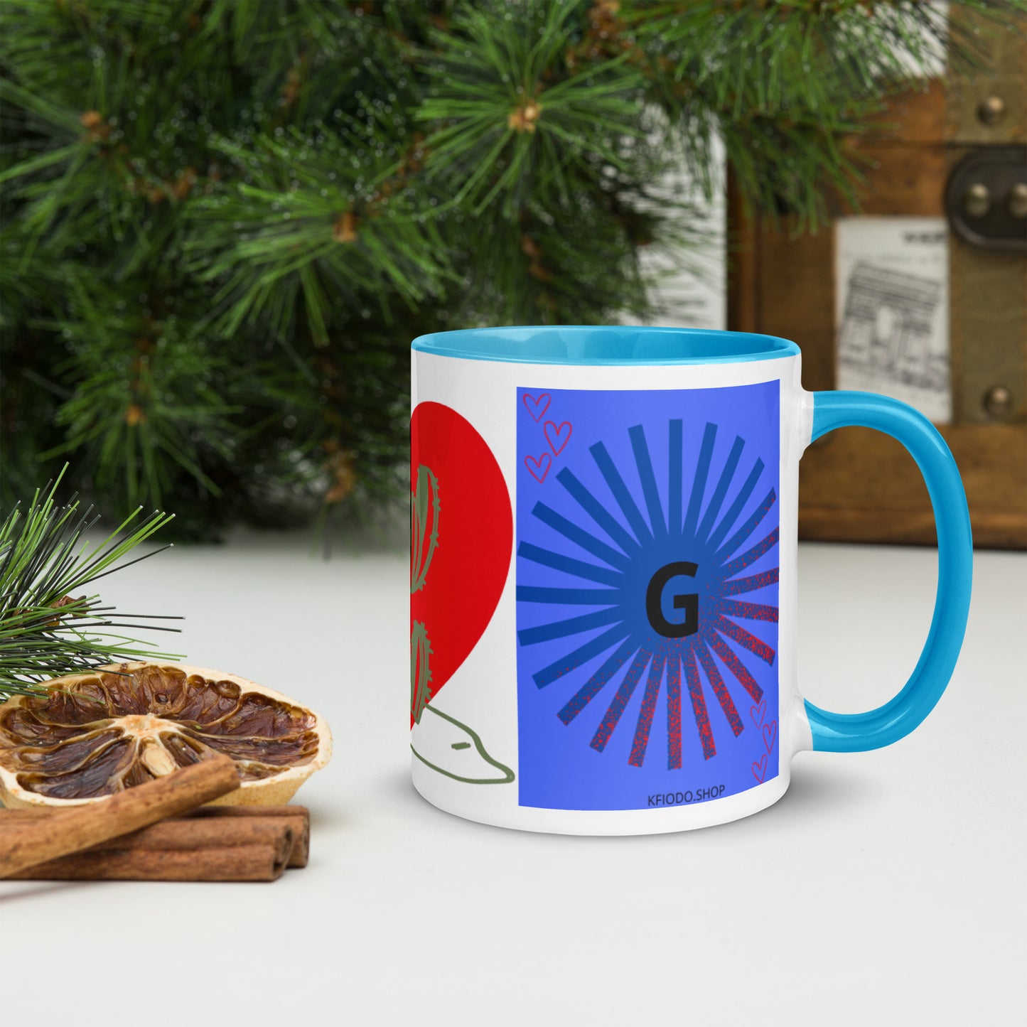 Mug *G  à Intérieur Coloré