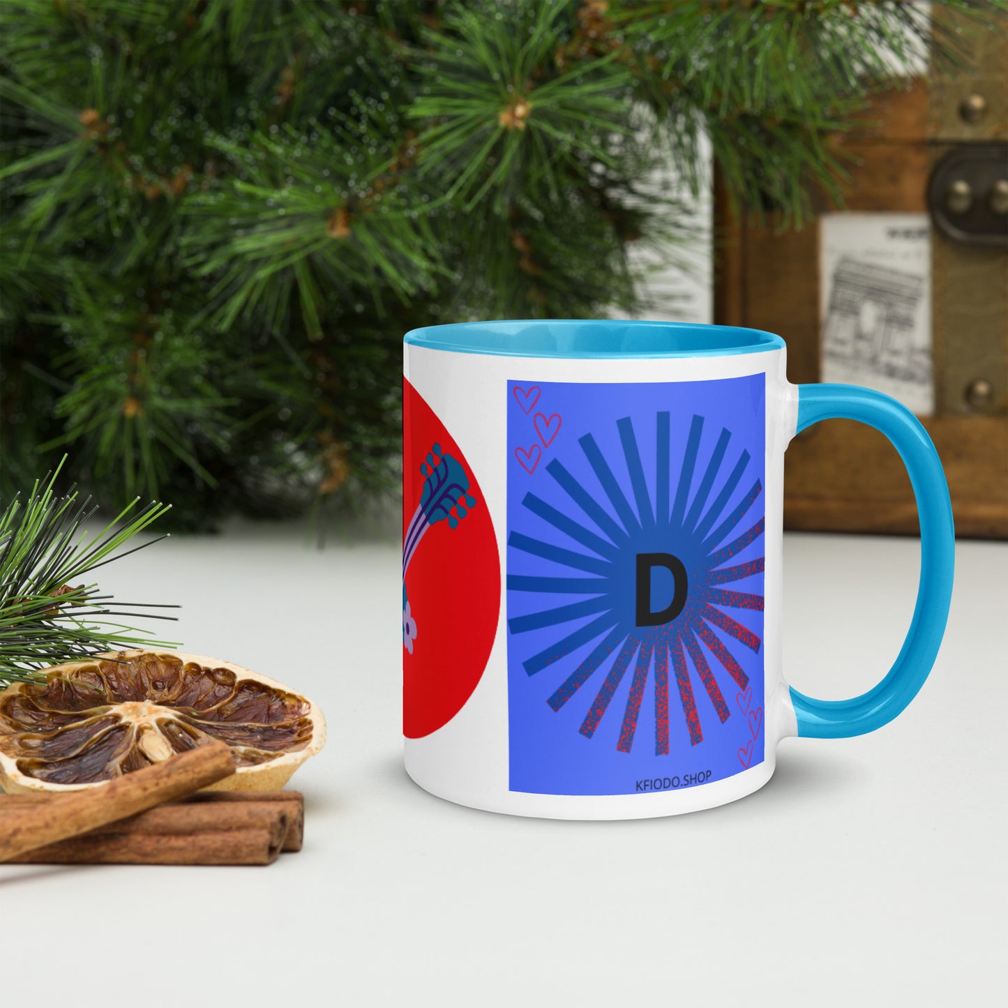 Mug *D à Intérieur Coloré