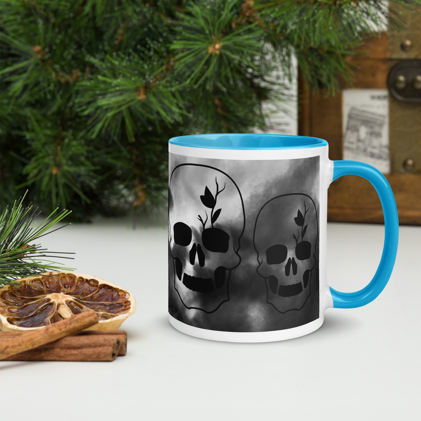 Mug à Intérieur Coloré SKULL #4