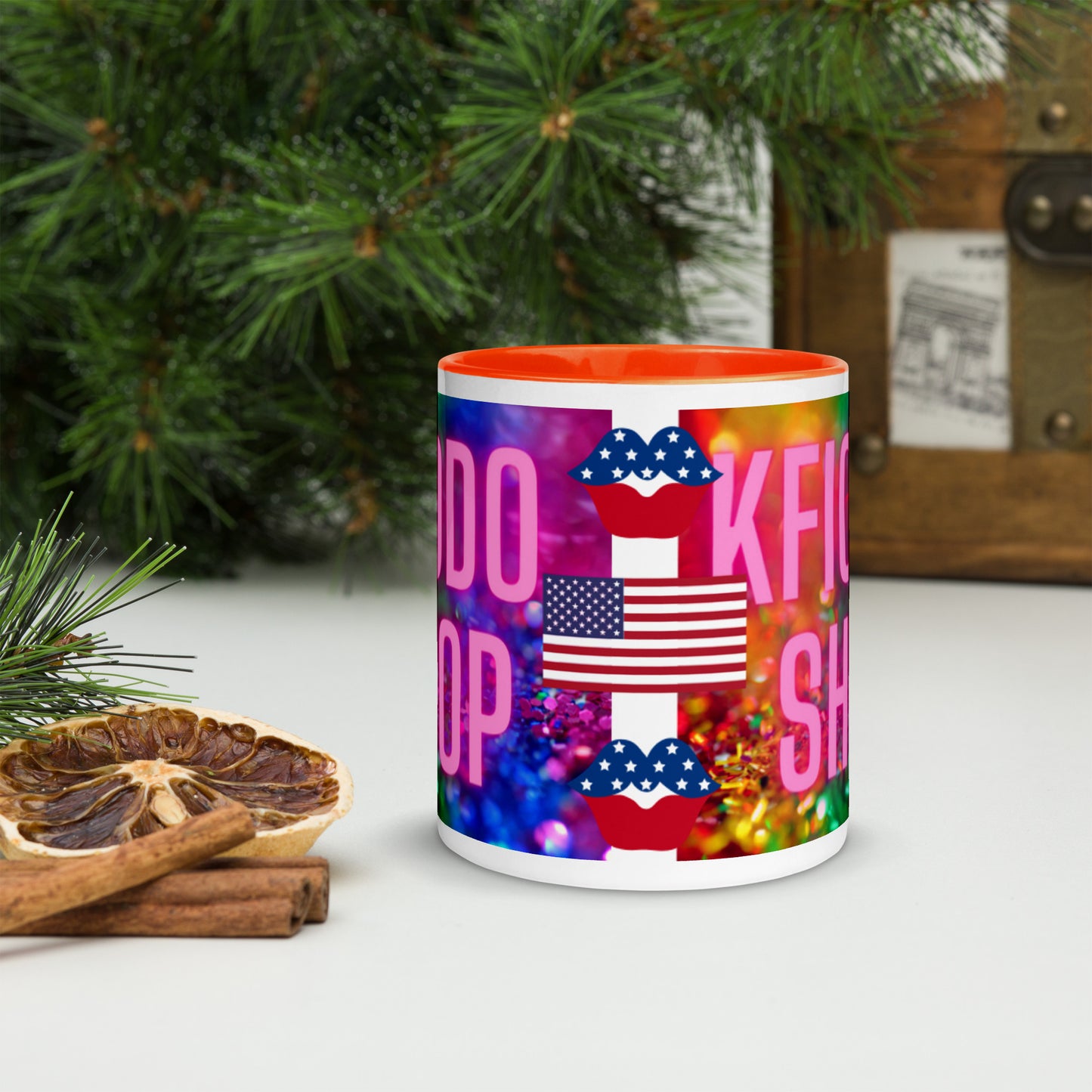Mug à Intérieur Coloré.USA