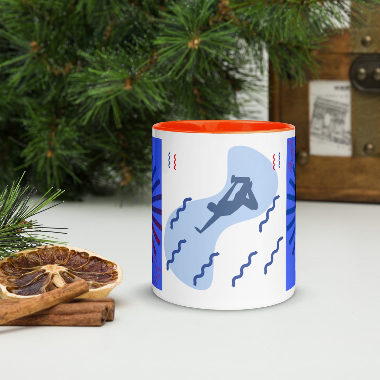 Mug *L à Intérieur Coloré