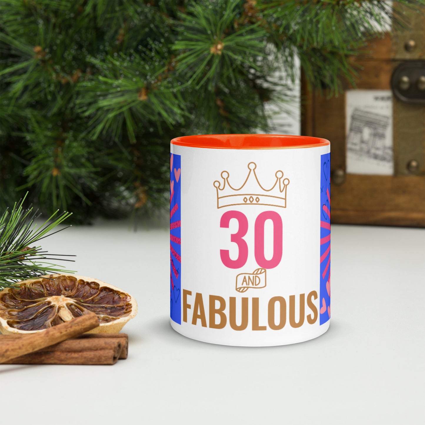 Mug *J* à Intérieur Coloré