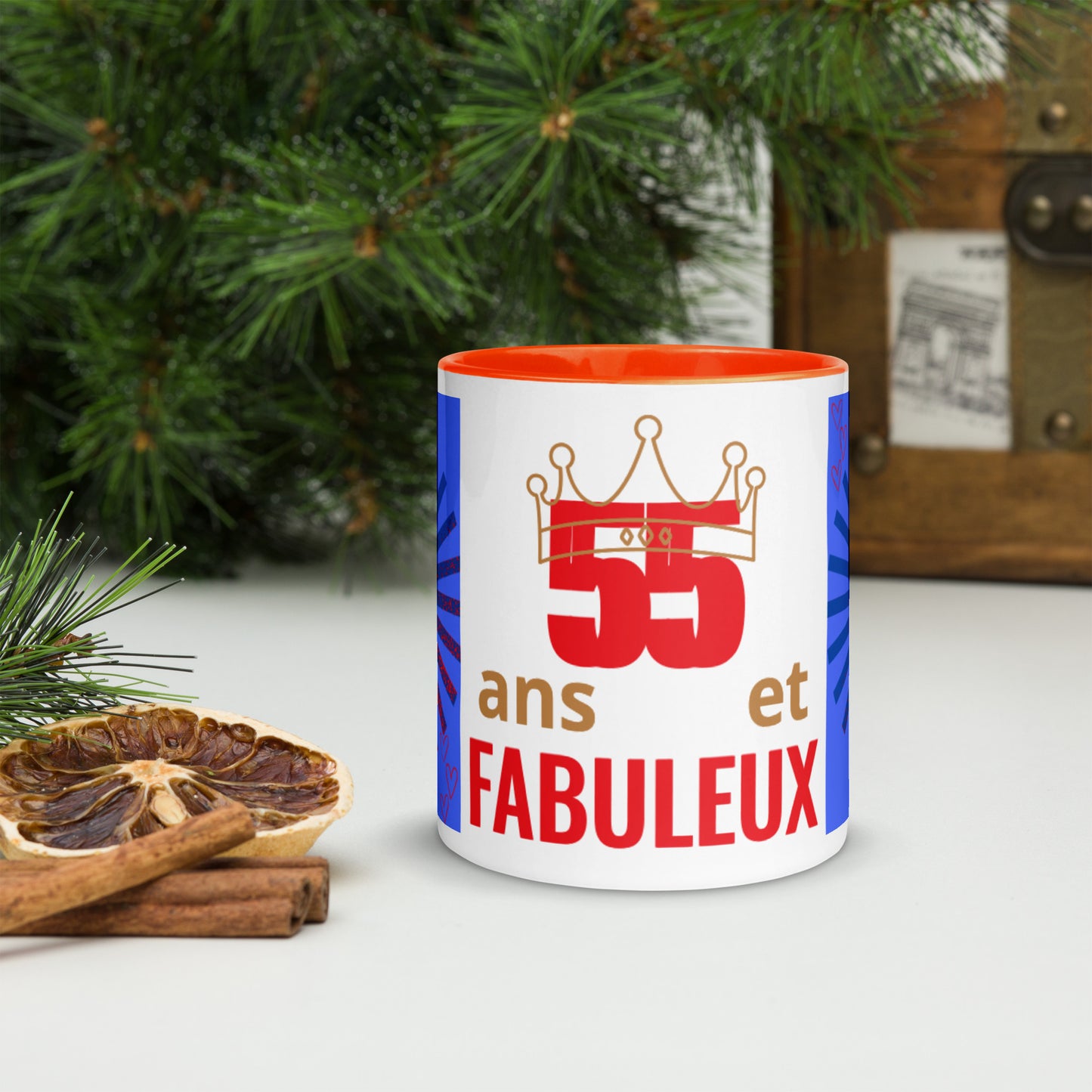 Mug *J à Intérieur Coloré