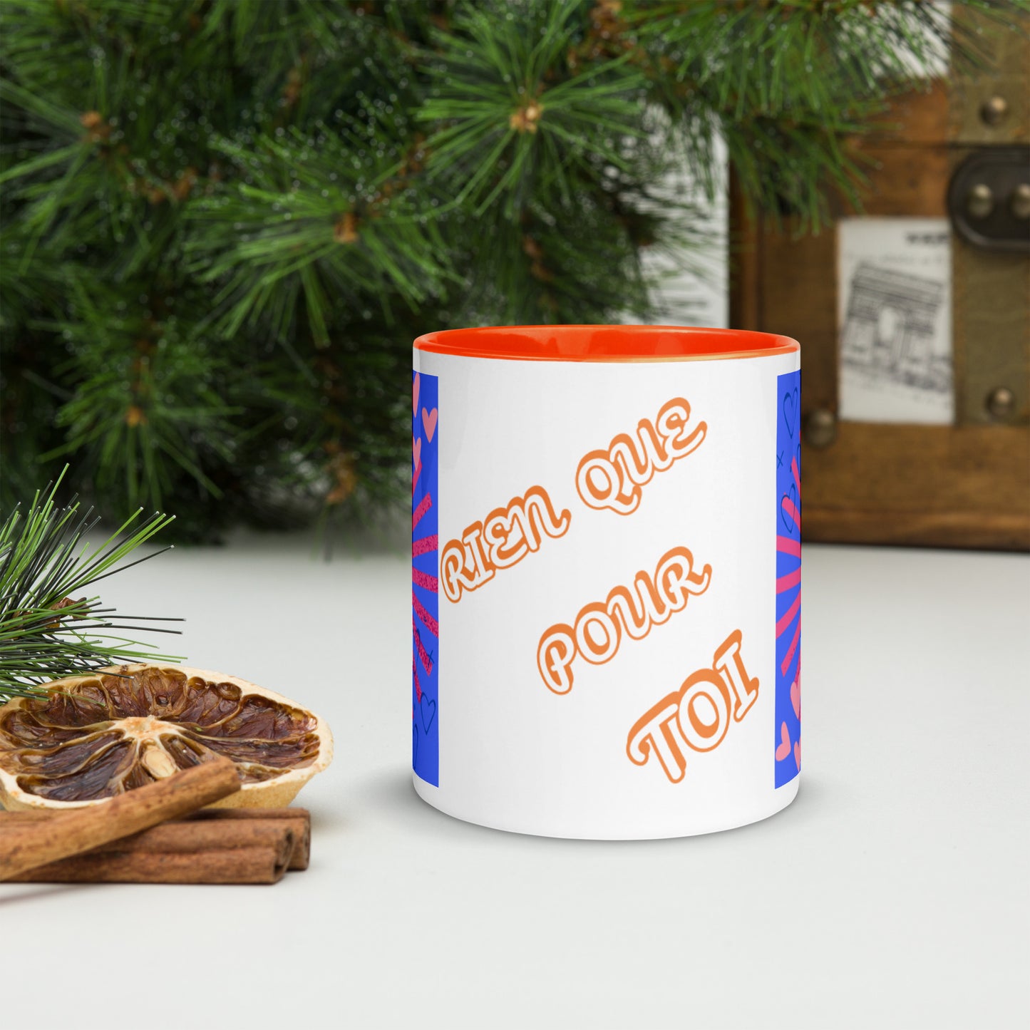 Mug *E* à Intérieur Coloré