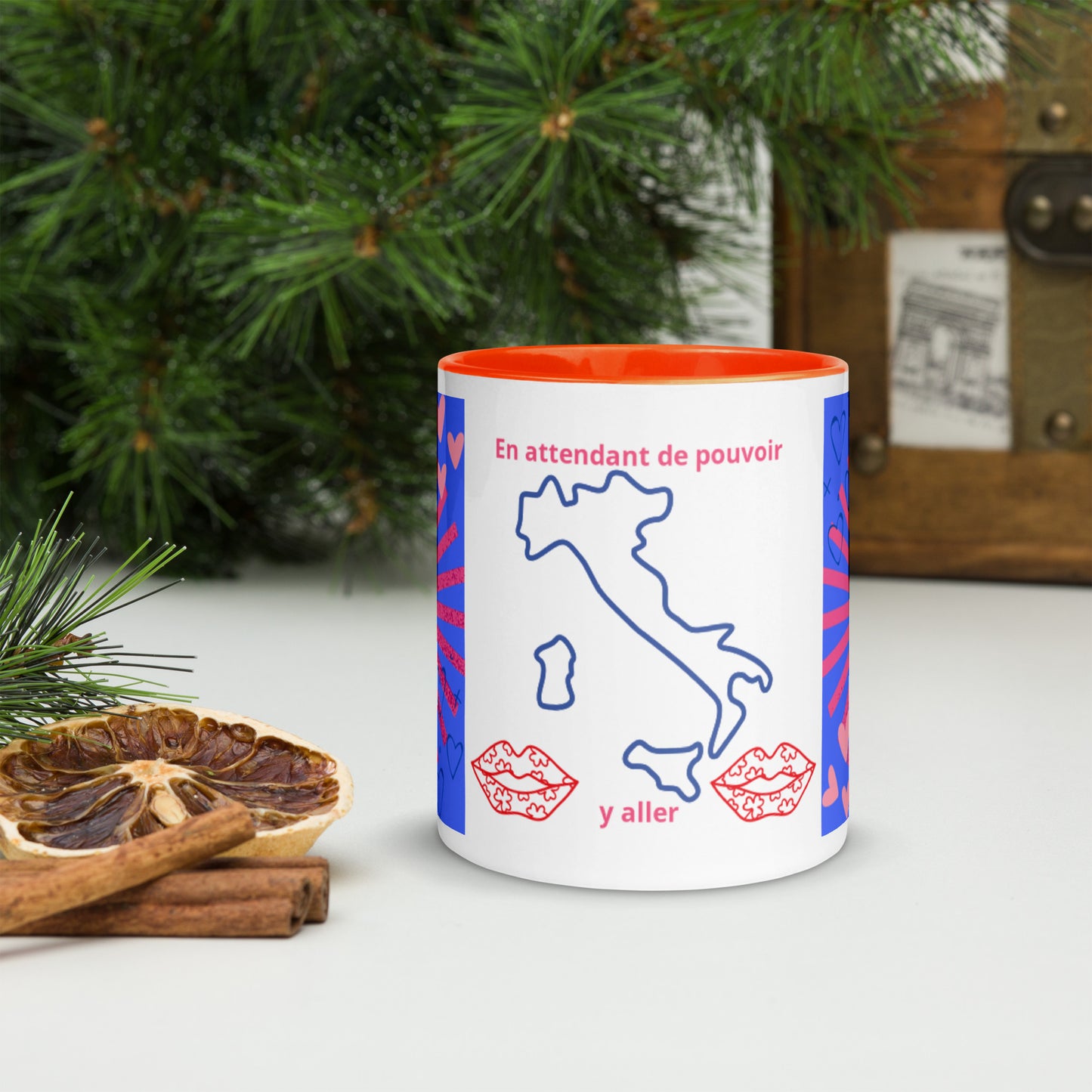 Mug *ITALIE* à Intérieur Coloré