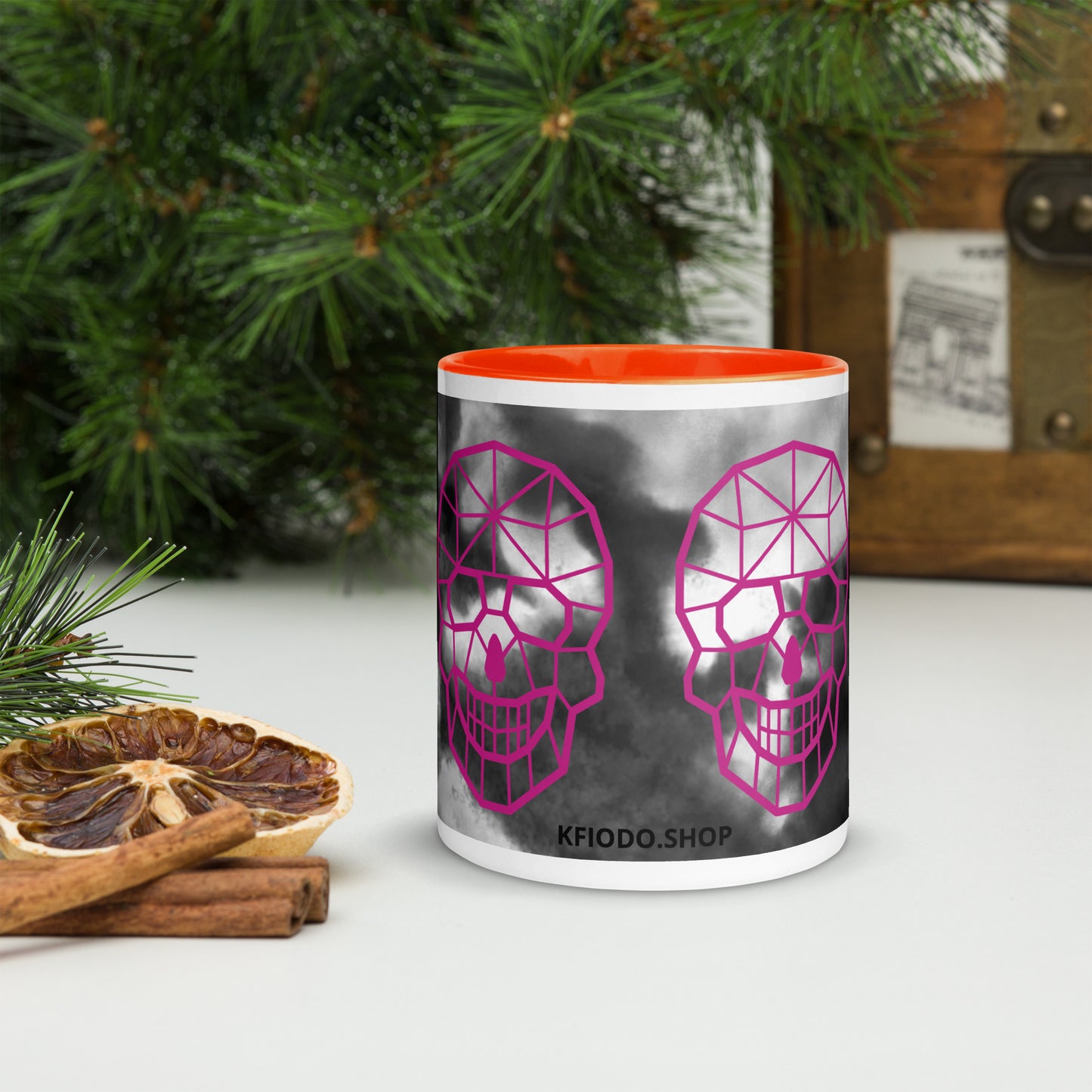 Mug à Intérieur Coloré SKULL #5