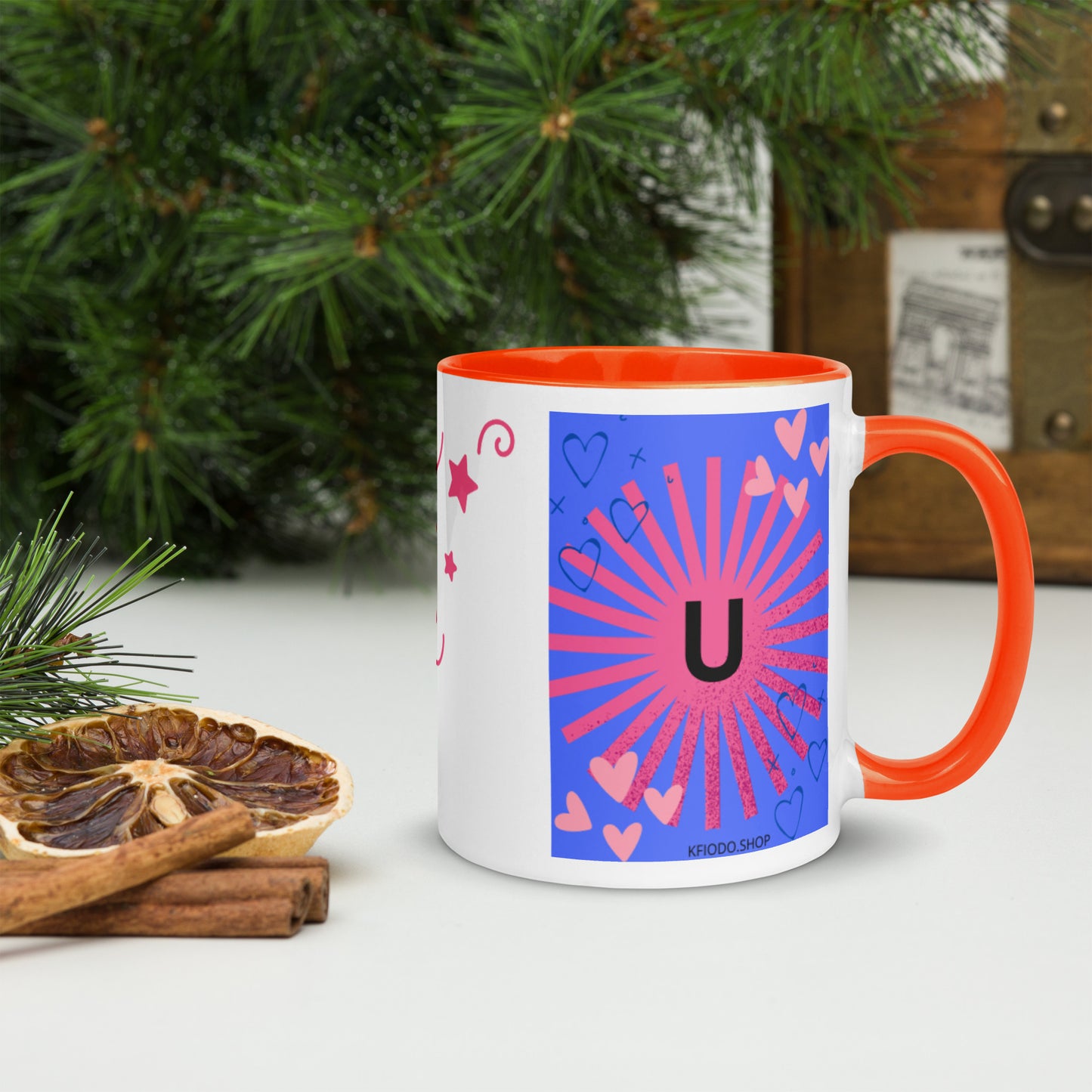 Mug *U* à Intérieur Coloré