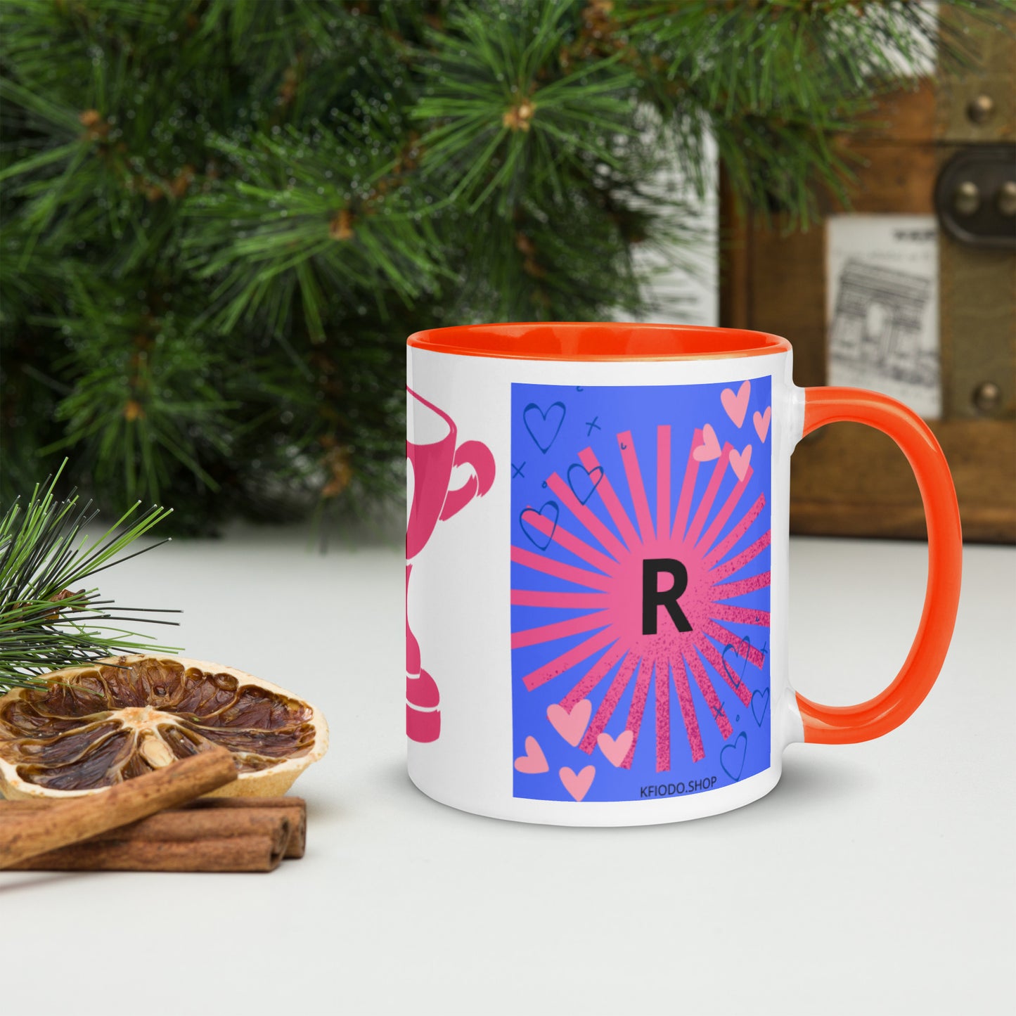 Mug *R* à Intérieur Coloré