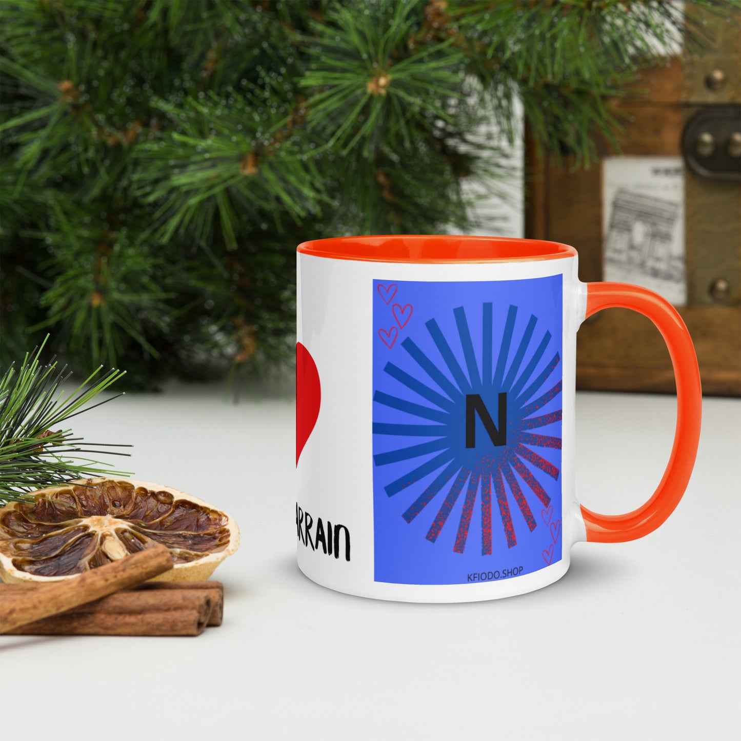 *N Mug with Colored Interior