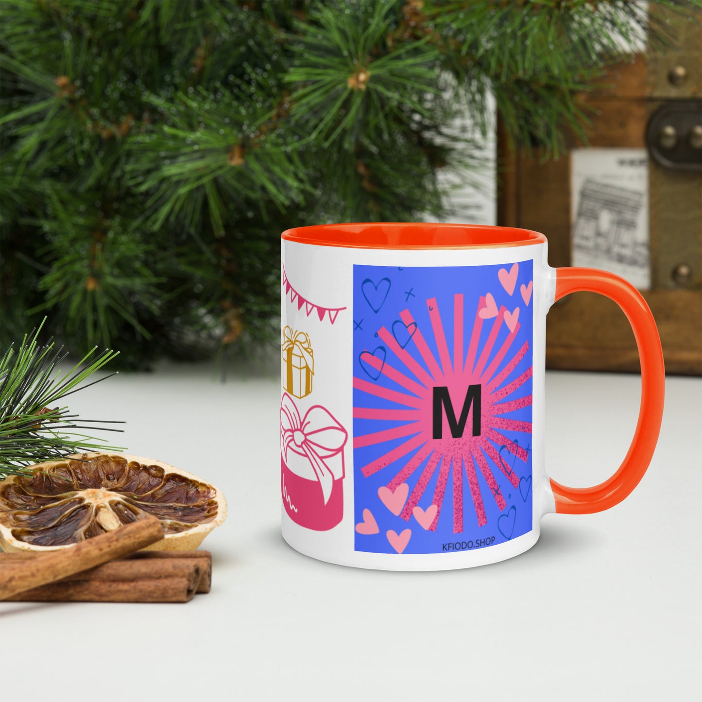 Mug *M* à Intérieur Coloré